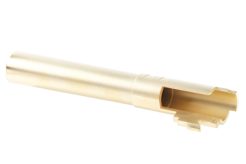 Airsoft Masterpiece .40 S&W Stainless Steel Fix Outer Barrel for Marui Hi-Capa 5.1 GBB Pistol (Gold)