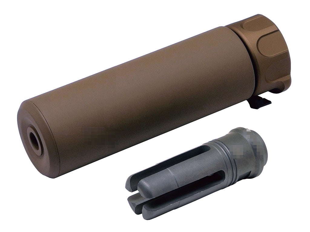 DYTAC SOCOM Mini 1 Silencer w/ 4P Flash Hider (Dark Earth)