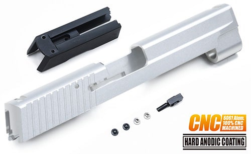 Guarder CNC Slide Set for Marui P226/E2 GBB (Matte Silver/ Late Ver. Marking)
