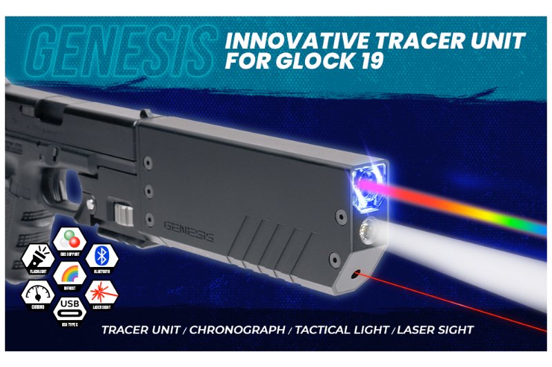 ACETECH Genesis Bifrost Tracer Unit (Compact) for Glock 19 GBB