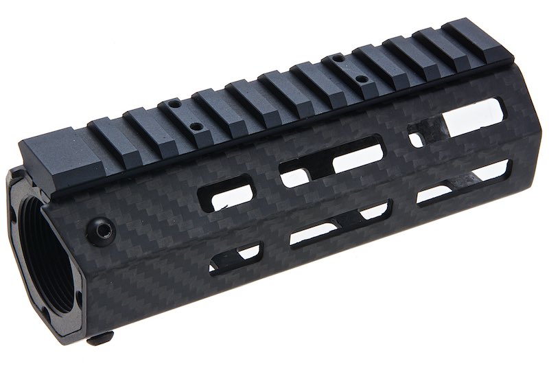 Revanchist Airsoft Lightweight Carbon Fiber 5.5inch M-lok Handguard Rail For Marui MWS GBB Airsoft Guns
