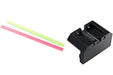 Airsoft Masterpiece Steel Rear Sight Plate with Fiber Optic for Marui Hi-Capa / 1911 GBB Pistol