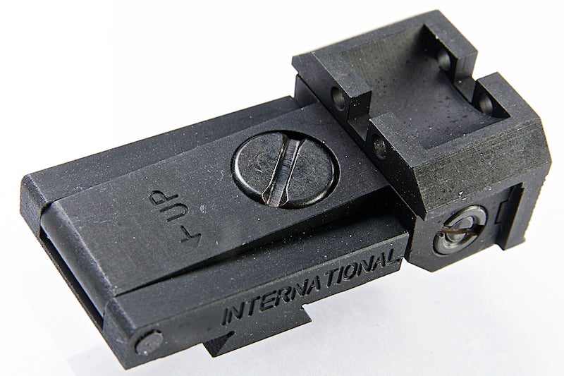 Airsoft Masterpiece Aluminum Rear Sight with Fiber for Marui Hi-Capa STI Style GBB Pistol