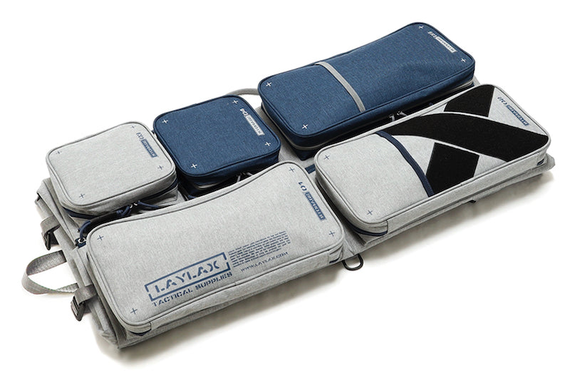 Satellite Container Gun Case Compact (Grey/ Navy) | eHobby Asia