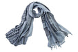 Silverback XXL Shemagh Scarf (Blue Grey & Black)