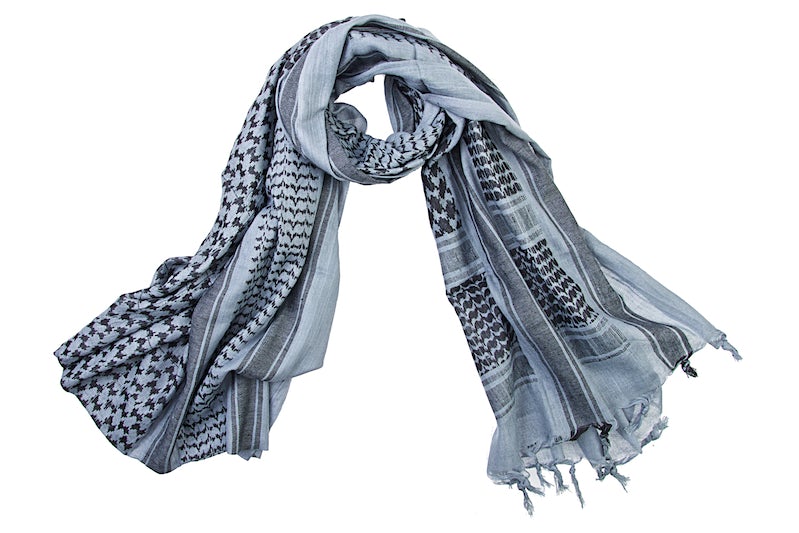 Silverback XXL Shemagh Scarf (Blue Grey & Black)