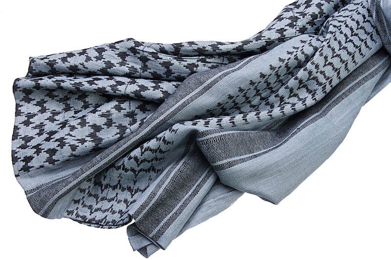 Silverback XXL Shemagh Scarf (Blue Grey & Black)