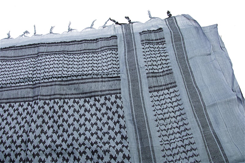 Silverback XXL Shemagh Scarf (Blue Grey & Black)