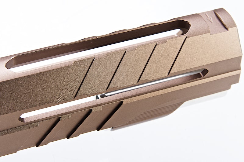 Airsoft Masterpiece Custom 'Alpha' Standard Slide for Marui Hi-Capa / 1911 GBB (Bronze)