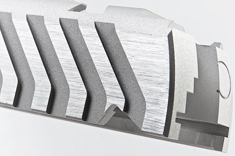 Airsoft Masterpiece Custom 'Alpha' Standard Slide for Marui Hi-Capa / 1911 GBB (Silver)