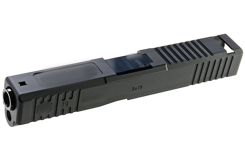 Detonator Aluminum Boresight Solutions Slide Set for Marui G19 GBB Pistol (Matt Black)