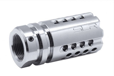 Dytac (SLR Rifleworks) SLR Synergy Mini Compensator 5.56 (14mm CCW/ Titanium Silver)