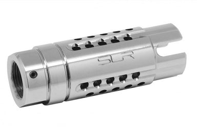 Dytac (SLR Rifleworks) SLR Synergy Compensator 5.56 (14mm CCW/ Titanium Silver)