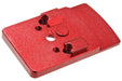 Airsoft Masterpiece Rear Sight Mount for Marui Hi-Capa Series Airsoft GBB Pistol (Red)