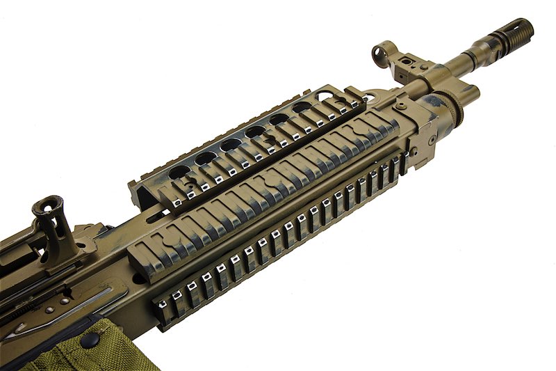 T8 X A&K SP System MK46 MOD0 LMG AEG Battleworn Ver. Airsoft Gun (Dark Earth)
