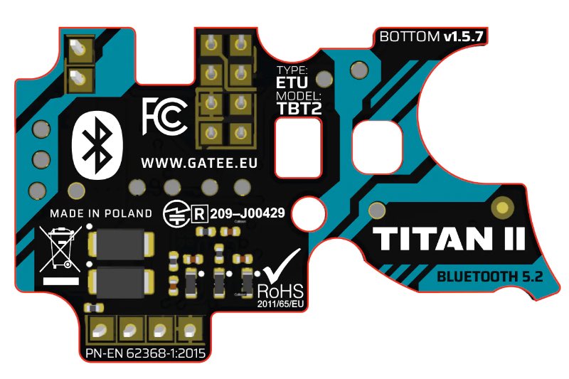 GATE TITAN II Bluetooth for V2 GB (AEG Rear Wired)