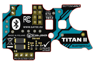 GATE TITAN II Bluetooth for V2 GB (HPA Rear Wired)