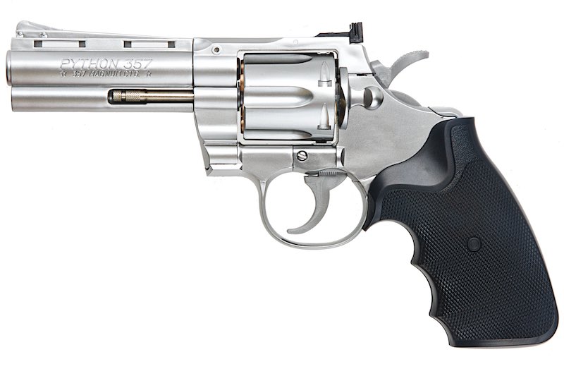 最安値級価格 Tokyo Marui Stainless 4 inch Python 357 Spring Revolver トイガン