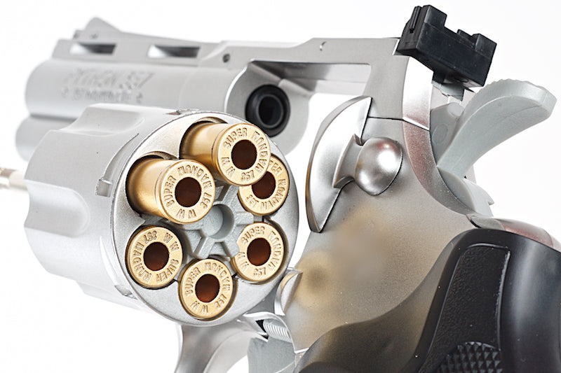 Tokyo Marui 4 inch Stainless Silver Python 357 Spring Revolver