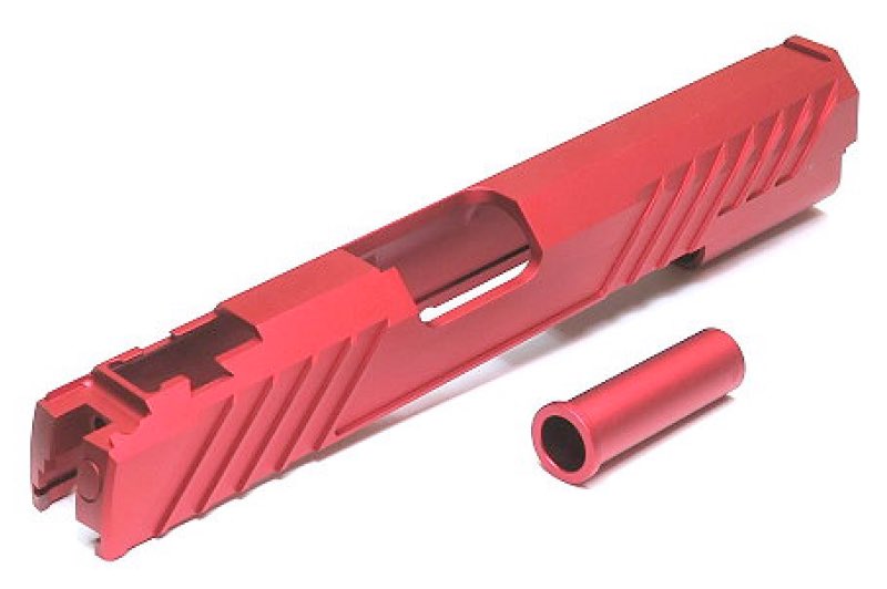 Dr.Black Aluminum Type 300 Slide For Tokyo Marui Hi Capa 5.1 GBB Airsoft (Red)