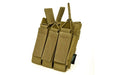 TMC Molle Tri Open Top Magazine Pouch for MP7 (Khaki)