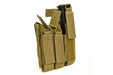 TMC Molle Tri Open Top Magazine Pouch for MP7 (Khaki)