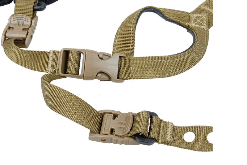 TMC W Style Helmet Retention System Replica (Coyote Brown)