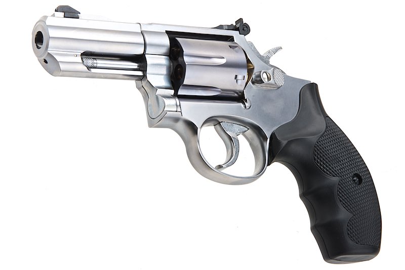 Tanaka S&W M66 Performance Center 3 Inch F-Comp Ver.3 Model Gun Revolver (Silver)