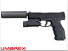 Umarex (VFC) VP9 GBB Pistol (Threaded Barrel) (w/ Silencer & Flashlight)