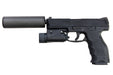 Umarex (VFC) VP9 GBB Pistol (Threaded Barrel) (w/ Silencer & Flashlight)