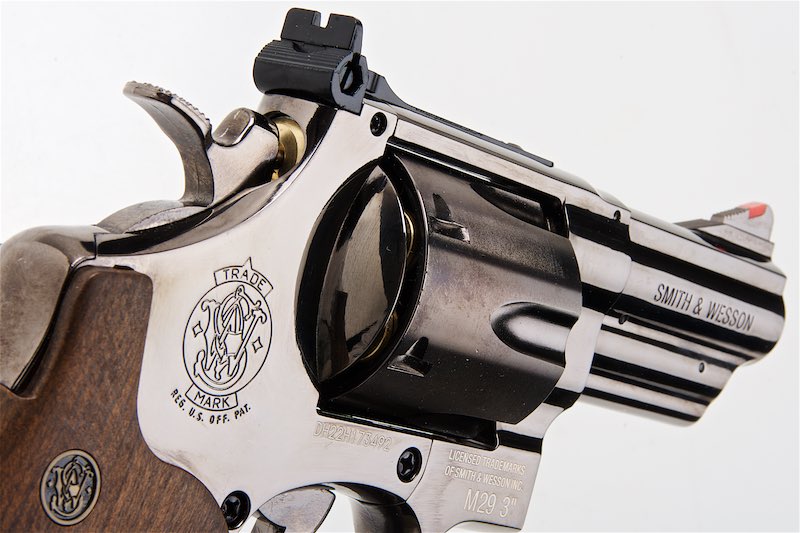 Umarex (WinGun) 3 inch S&W M29 Airsoft CO2 Revolver (Polymer Wood Texture Grip/ Titanium Black Ver.)