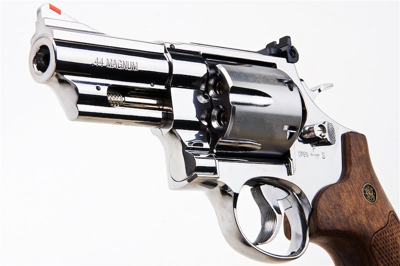 Umarex (WinGun) 3 inch S&W M29 Airsoft CO2 Revolver (Polymer Wood Texture Grip/ Silver Ver.)