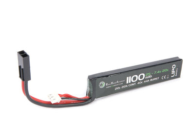 WE 7.4v 1100mAh 20c Stick Type Lipo Battery (Mini Plug)