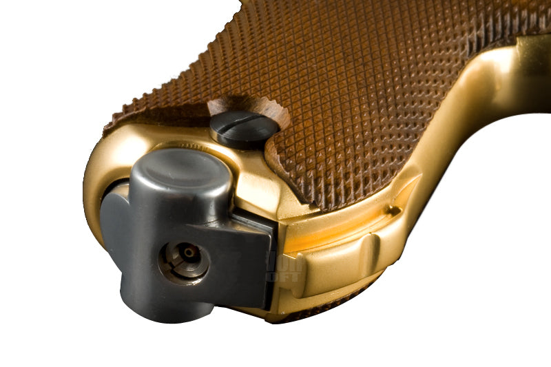 WE Luger P08 4 inch GBB Pistol Airsoft Guns (Gold)