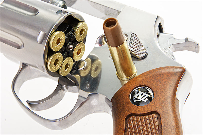 Gun Heaven (WinGun) 731 Sheriff M36 2.5 inch Co2 Revolver (Brown Grip/ Silver)