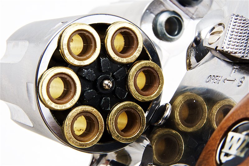 WinGun 733 2" 6mm Co2 Revolver (Brown Grip/ Silver)