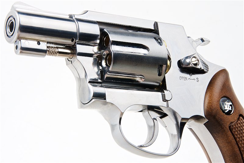 WinGun 733 2" 6mm Co2 Revolver (Brown Grip/ Silver)