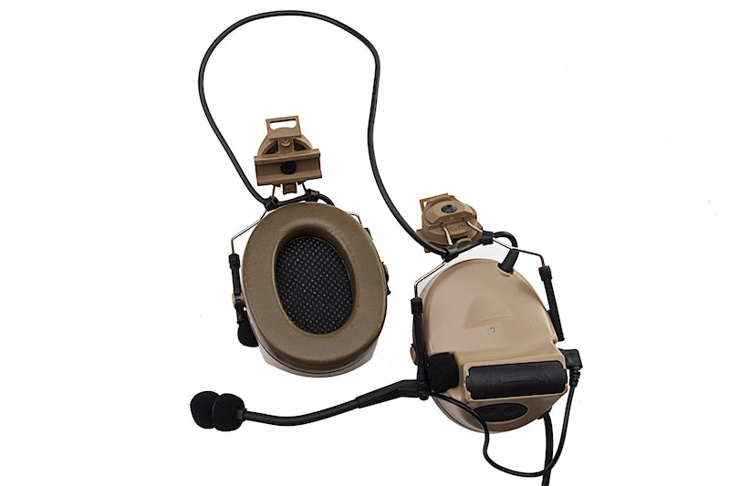 Z Tactical Military Style Noise Canceling Headset for FAST helmets (Dark Earth)