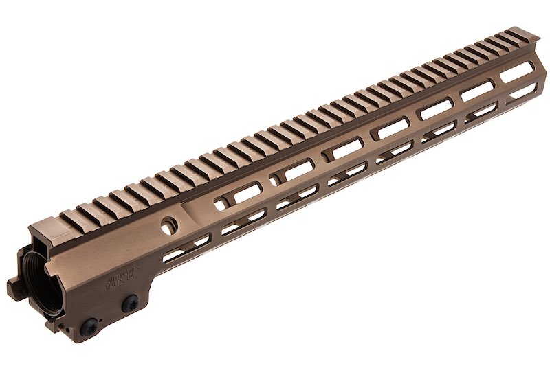 Z-Parts MK16 M LOK 15 inch Rail w/ Barrel Nut for Marui M4 MWS GBB ...