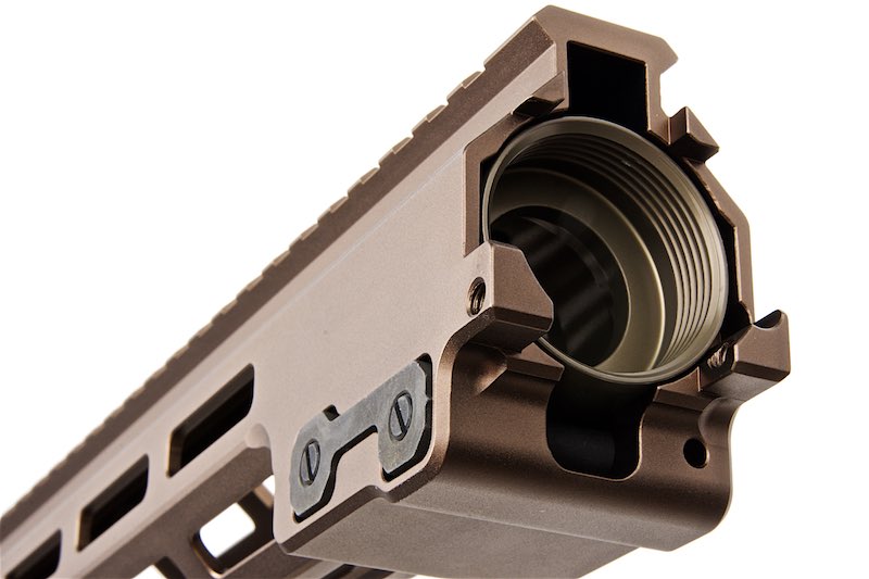 Z-Parts MK16 M LOK 15 inch Rail w/ Barrel Nut for Marui M4