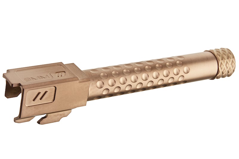 PTS ZEV Threaded Barrel,  Inner Barrel w/ Steel Protector for Tokyo Marui G17 (Gold)