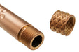 PTS ZEV Threaded Barrel,  Inner Barrel w/ Steel Protector for Tokyo Marui G17 (Gold)