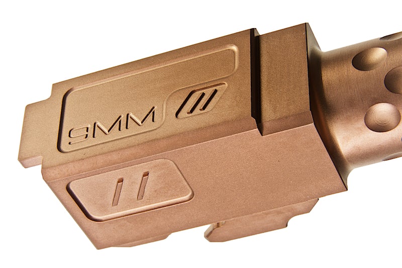 PTS ZEV Threaded Barrel,  Inner Barrel w/ Steel Protector for Tokyo Marui G17 (Gold)