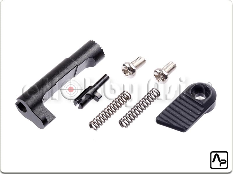 AIP Adjustable Extended Magazine Catch for Hi-Capa Ver. 2 (Ruled, Black)