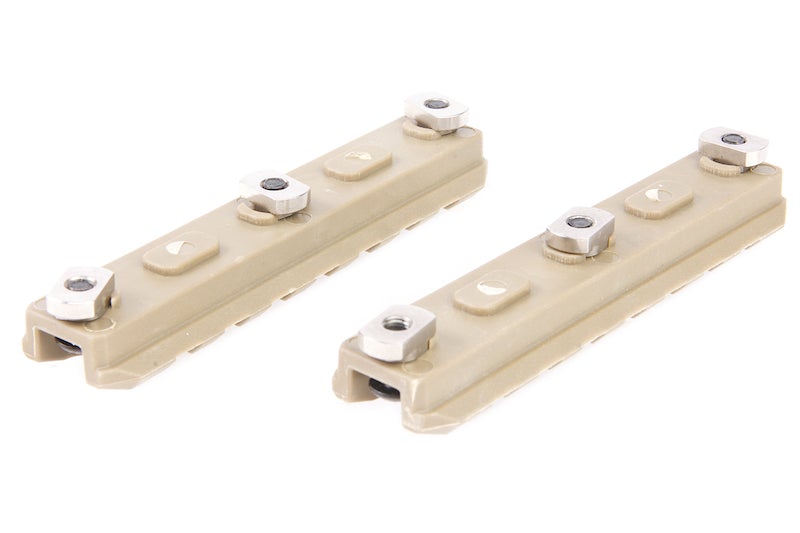 ARES Amoeba 3.5" Plastic M-Lok Rail (2pcs / Dark Earth)