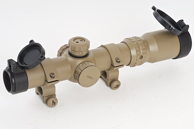 AIM 1-4X24SE Tactical Illuminated Crosshair Scope (Red / Green Reticle/ Dark Earth)