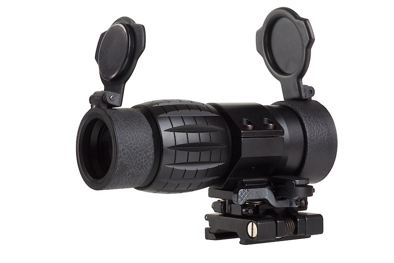 AIM 4X FXD Magnifier with adjustable QD mount