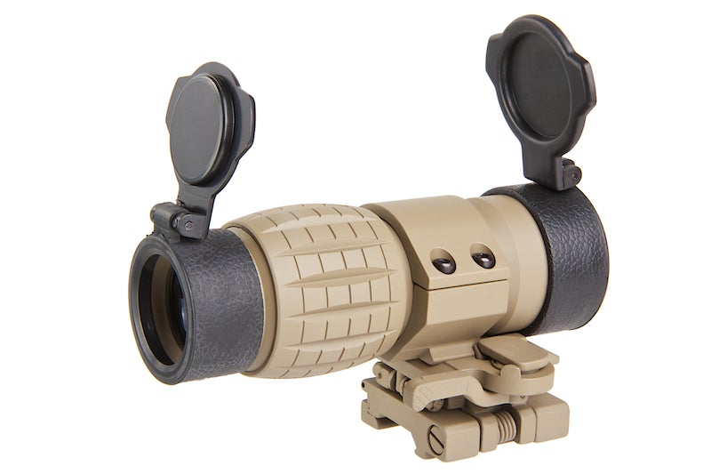 AIM 4X FXD Magnifier with adjustable QD mount (Dark Earth)