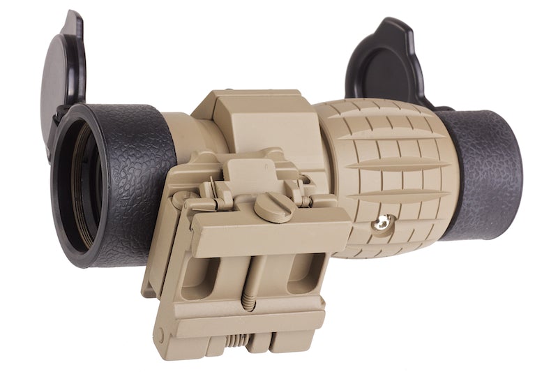 AIM 4X FXD Magnifier with adjustable QD mount (Dark Earth)