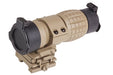 AIM 4X FXD Magnifier with adjustable QD mount (Dark Earth)